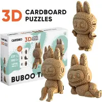 Cartonic -3D PUZZLE 3IN1 -TRIO BUBOO- puzzelen karton 3D DIY Creatief Speelgoed Decoratie Interieur Cadeau Ecologisch Voor kinderen en volwassenen