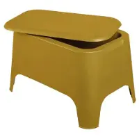 Toomax Tuinmeubel PETRA, plastic, met opbergruimte, 39 x 59 x 36 cm, okerkleurig