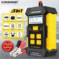 Konnwei KW510 - 12V auto acculader en tester - puls reparatie - 5A