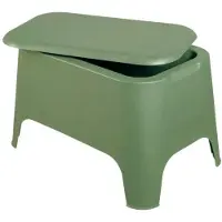 Toomax Tuinmeubel PETRA, plastic, met opbergruimte, 39 x 59 x 36 cm, avocado groen