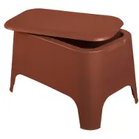 Toomax Tuinmeubel PETRA, plastic, met opbergruimte, 39 x 59 x 36 cm, terracotta