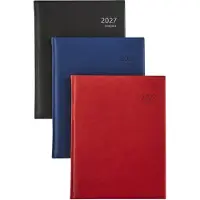 Brepols bureau agenda 2027 - OPTIVISION LARGE [0.117] - CLASSICA - Bureau agenda - 1 week op 2 pagina's - Weekoverzicht - Zwart - 17.1 x 22 cm