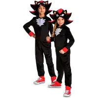 Disguise Sonic 3 The Movie Shadow Classic Junior Costume Zwart 7-8 Years Kinderen