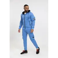 OMBRE Zayne Milano - Heren Joggingpak - Sky Bari - Blauw - Italianstyle