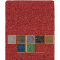 ANRO Deurmat Rood 120x40cm – Schoonloopmat Antislip Wasbaar Voordeur Hal Binnen & Buiten Op Maat