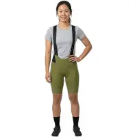 Q36.5 - Women's Gregarius Pro Bib Shorts - Fietsbroek S, olijfgroen