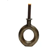Vase the World Kaarshouder Rocha S aged brass L16 x B4 x H21 cm -