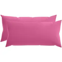 vidaXL Kussensloop 2 st HEERLEN Roze 40 x 70 cm Polyester