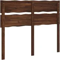 vidaXL Live Edge Hoofdbord ROSTOCK Donkerbruin 120 cm