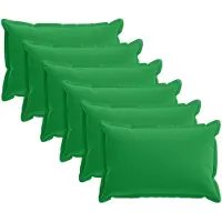vidaXL Kussensloop 6 st HOUTEN Groen 50 x 70 cm Polyester