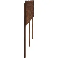 vidaXL Live Edge Hoofdbord ROSTOCK Donkerbruin 120 cm