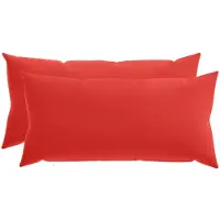 vidaXL Kussensloop 2 st HEERLEN Rood 40 x 70 cm Polyester