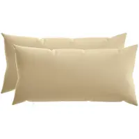 vidaXL Kussensloop 2 st HEERLEN Beige 40 x 70 cm Polyester