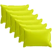 vidaXL Kussensloop 6 st HOUTEN Heldere Groen. 30 x 50 cm Polyester