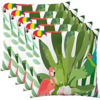 vidaXL Kussensloop 6 st HEERLEN Meerkleurig 60 x 60 cm Polyester