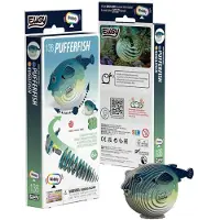 Eugy 3D Puzzel - Kogelvis - Zeedieren - Duurzaam - Verzamel Ze Allemaal - 6 Jaar
