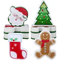 Tlily Kerstsponzen keuken dubbelzijdige schaal voor het afwassen