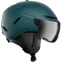 Atomic Savor Visor Stereo, skihelm met vizier, grijs