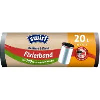 Swirl Tie Back Vuilniszak 20 l Zwart 15 Stuks