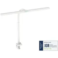 Digitus DA-90493 LED-bureaulamp, LED-bureaulamp met klemvoet, LED-tafellamp, Tafellamp LED, SMD LED 16 W Energielabel: D (A - G) Wit