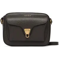Coccinelle Leren schoudertas Beat Soft Camera Bag Fango donkergroen