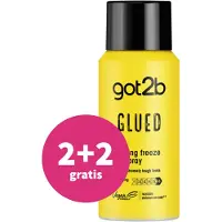 Got2b 2+2 gratis: Glued Haarspray Mini 100 ml