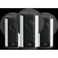 Ring Spotlight Camera Pro 2e Generatie Stekker Zwart 3-Pack