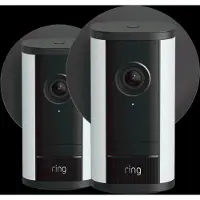 Ring Spotlight Camera Pro 2e Generatie Stekker Zwart Duo Pack