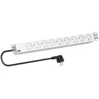 Bachmann 19"-Steckdosenleiste 1HE 9xUTE, 2 m