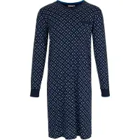 Pastunette Katoenen heren nachthemd donkerblauw -S | Maat 4XL