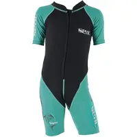 Seac Zwempak - Dolphin Shorty Kid - 1,5 mm - Zwart/Tiffany - - 13 jaar (158) - Zwempakken