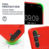 Kwmobile back cover voor smartphone - geschikt voor Samsung Galaxy S24 - 1x beschermhoesje van kunststof - In rood