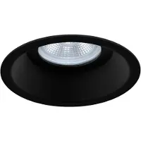 Yphix Inbouwspot Arezzo rond zwart verdiept met klemveren IP20