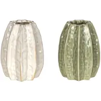 Ideas 4 Seasons Carambola Vaas Ø8,5 X H.11 Cm 2 Assorti Verschillende verschillende Keramiek