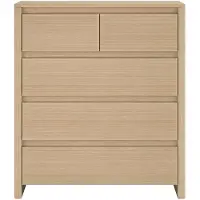 En.casa Ladekast Takranmaa commode met 5 lades 79x39x90 cm eikenkleurig []