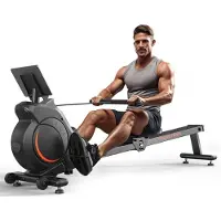 ALLVIA Roeiapparaat - Hometrainer - Crosstrainer - Zwart - 94cm x 20cm x 51cm