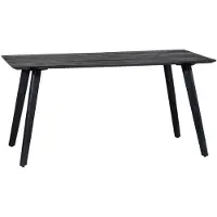 Giga Meubel Eettafel Oslo Mangohout Zwart 160cm