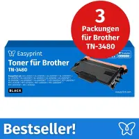 Easyprint NIEUW: Toner voor Brother TN3480, compatibel met Brother DCP-L 5500, HL-L 5000, MFC-L 5700, e.d., 3 stuks
