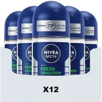 Nivea 12x Deodorant Roller For Men Fresh Sensation 50 ml