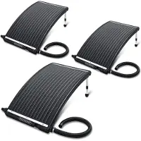 Monzana Zonnepaneel Set van 3 110x69x14cm Zwembadverwarming