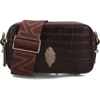 Kurt Geiger London Dames Schoudertassen Kensington Camera-brown-croc Print/leather - Bruin - Maat ONESIZE