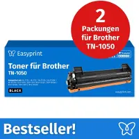 Easyprint NIEUW: Toner voor Brother TN1050, compatibel met Brother DCP 1510, HL 1110, MFC 1810, e.d., 2 stuks