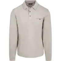 Casamoda Long Sleeve Polo Structure Grijs