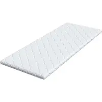 vidaXL Kokos Topper Wit 80 x 200 cm Jacquard stof