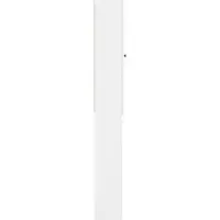 vidaXL Toiletkast BREDA Hoogglans Wit 66 x 25,5 x 190 cm Bewerkt hout