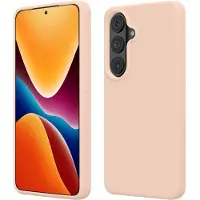 Kwmobile telefoonhoesje geschikt voor Samsung Galaxy S26 - Hoesje met siliconen coating - Smartphone case in kokosmelk