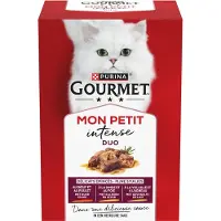 Gourmet Mon Petit Intense - Kattenvoer Natvoer - Rund & Kip - 24 x 50 gr