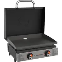 Blackstone 2144EU, 2 branders, voor buitengebruik, werkt op butaan/propaan, staand model, zwart, grijs, draaibaar