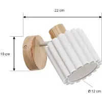 LINDBY Wandlampe , Shiloh, dimbare, Hout, Woonkamer, Stof, Modern