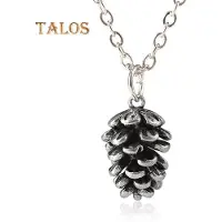 MaxPower (Antiek zilver) Vintage vrouwen schattige dennenappel hanger ketting dunne ketting sieraden cadeau accessoires